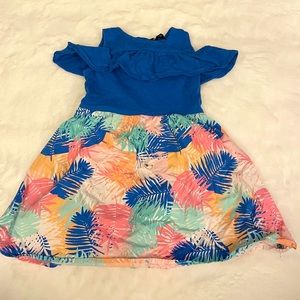 Nautica Girl’s Tropical Summer Cold Shoulder Dress